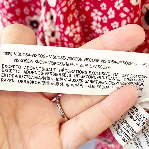 Zara Floral Print Kimono Sleeve Peasant Top XS - Picture 12 of 15